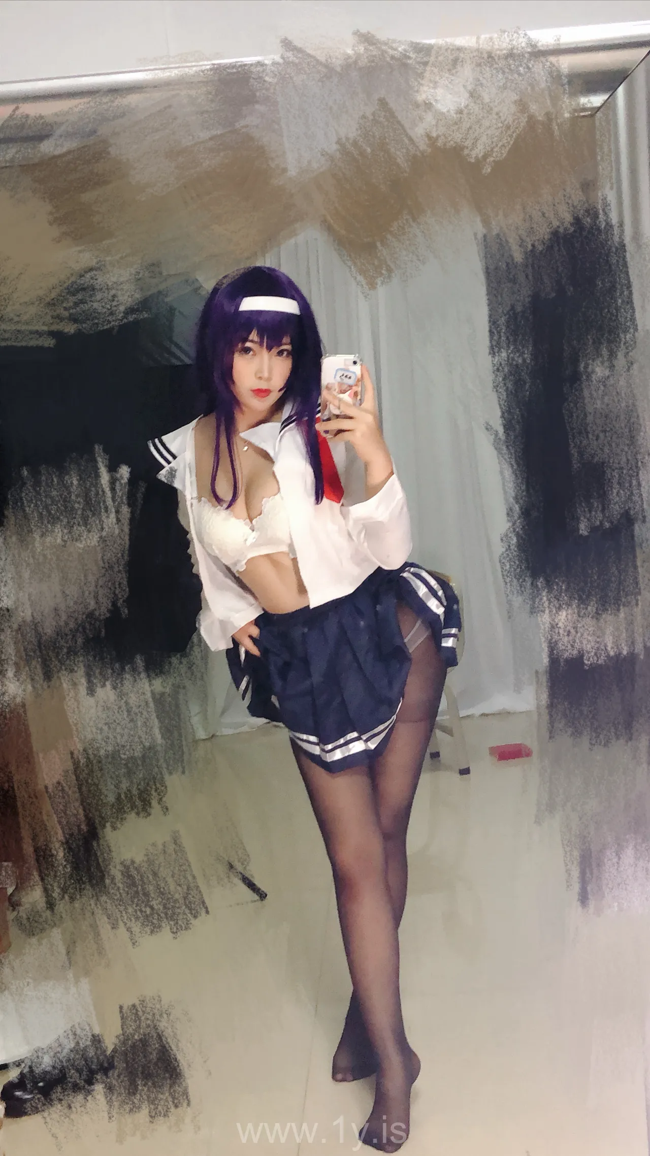 Coser@白烨 NO.020 学姐校服自拍